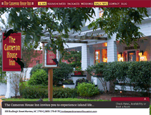 Tablet Screenshot of cameronhouseinn.com